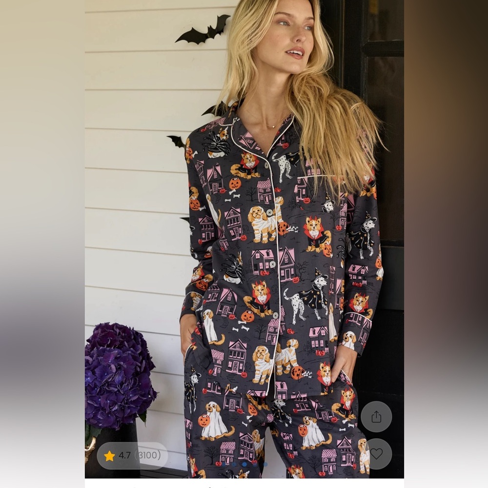 Brand new in bag. Printfresh Howloween Night pajamas long set. Size medium